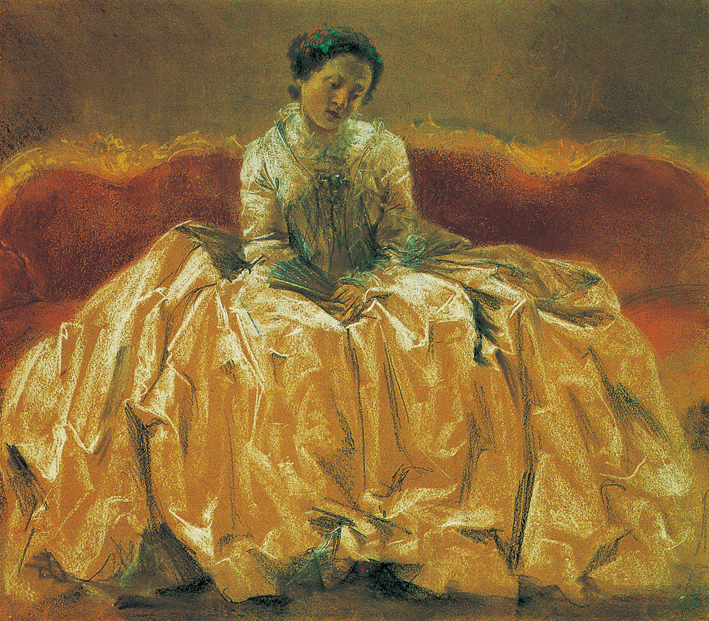  Adolpyh Von Menzel —— 《威廉明妮·凡·拜伊罗特》模特儿习作